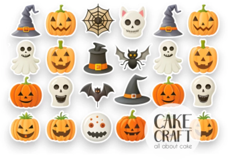 Βρώσιμα σχέδια Halloween v3 - 24τμχ