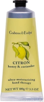 Crabtree & Evelyn, Citron, Honey & Coriander, Ultra-Moisturising, Hand Cream, 100 g
