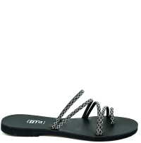 Bigshoes GA0116-N01 Δερμάτινο Σανδάλι Μαύρο