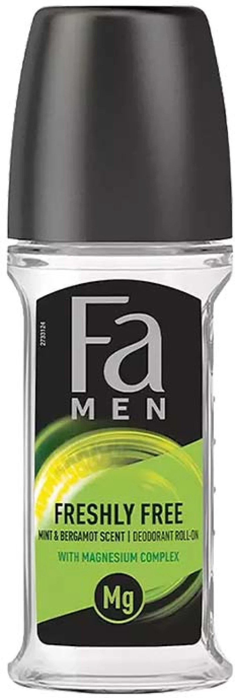 Fa Freshly Free Mint & Bergamot Ανδρικό Αποσμητικό Roll On Χωρίς Αλουμίνιο 50ml