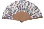Βεντάλια Γυναίκεια ξύλινη Με Σχέδιο 23cm 98734-14 Multicolor Multicolor