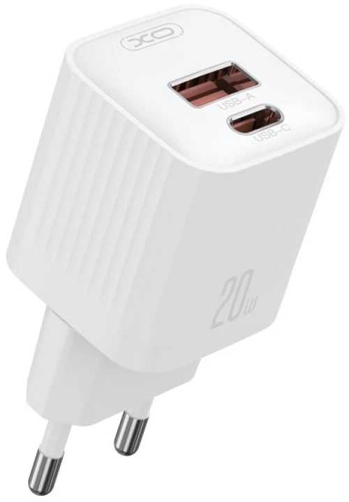 XO L147 (EU) Φορτιστής PD 1USB-A+1USB-C Λευκό