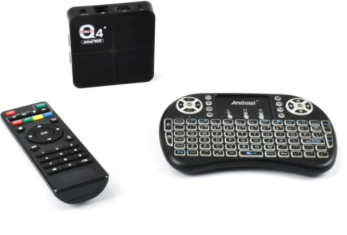 TV Box Mini 4K UHD με WiFi USB 2.0 4+64GB Andowl Q4 PRO – Μαύρο