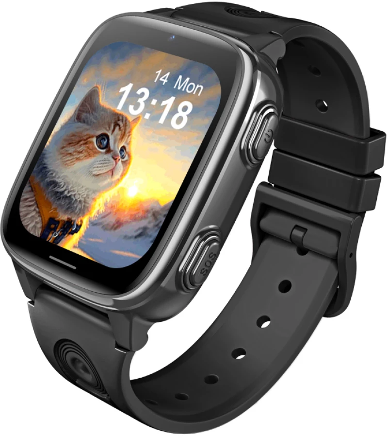 INTIME GPS smartwatch για παιδιά IT-074, 1.83", κάμερα, 4G, IPX5, μαύρο