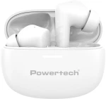 POWERTECH earphones με θήκη φόρτισης PT-1432, True Wireless, 35/300mAh, μαύρα