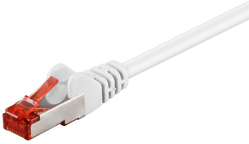 GOOBAY καλώδιο δικτύου 93505, CAT 6 S/FTP, copper, 250MHz, 2m, λευκό