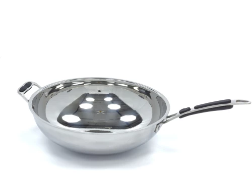 Wok Pan - Ø36cm - Stainless Steel - Induction