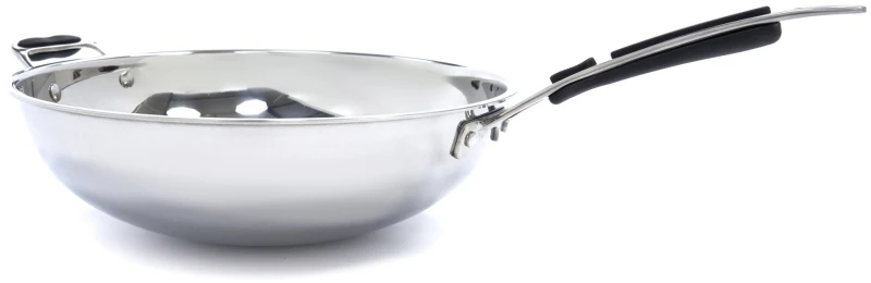 Wok Pan - Ø36cm - Stainless Steel - Induction