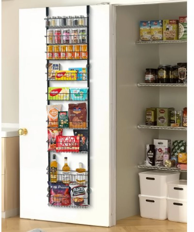 VEVOR 9-Tier Over the Door Pantry Organizer Hanging Storage Rack Adjustable