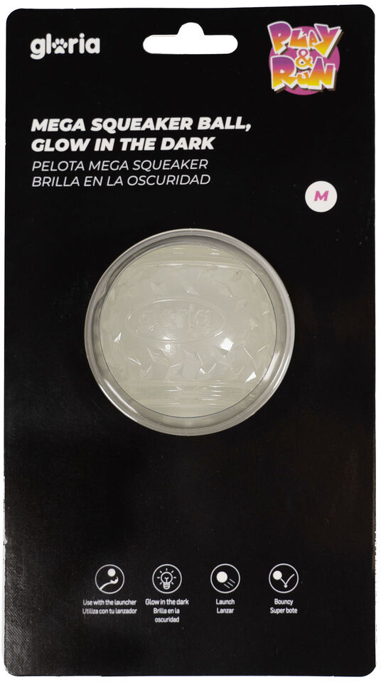 Μπάλα για τα Κατοικίδια ζώα Gloria PLAY AND RUN Κίτρινο TPR 6,35 cm