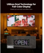 VEVOR 40x18in Programmable LED Sign Digital Scrolling Display Board P6 Fullcolor