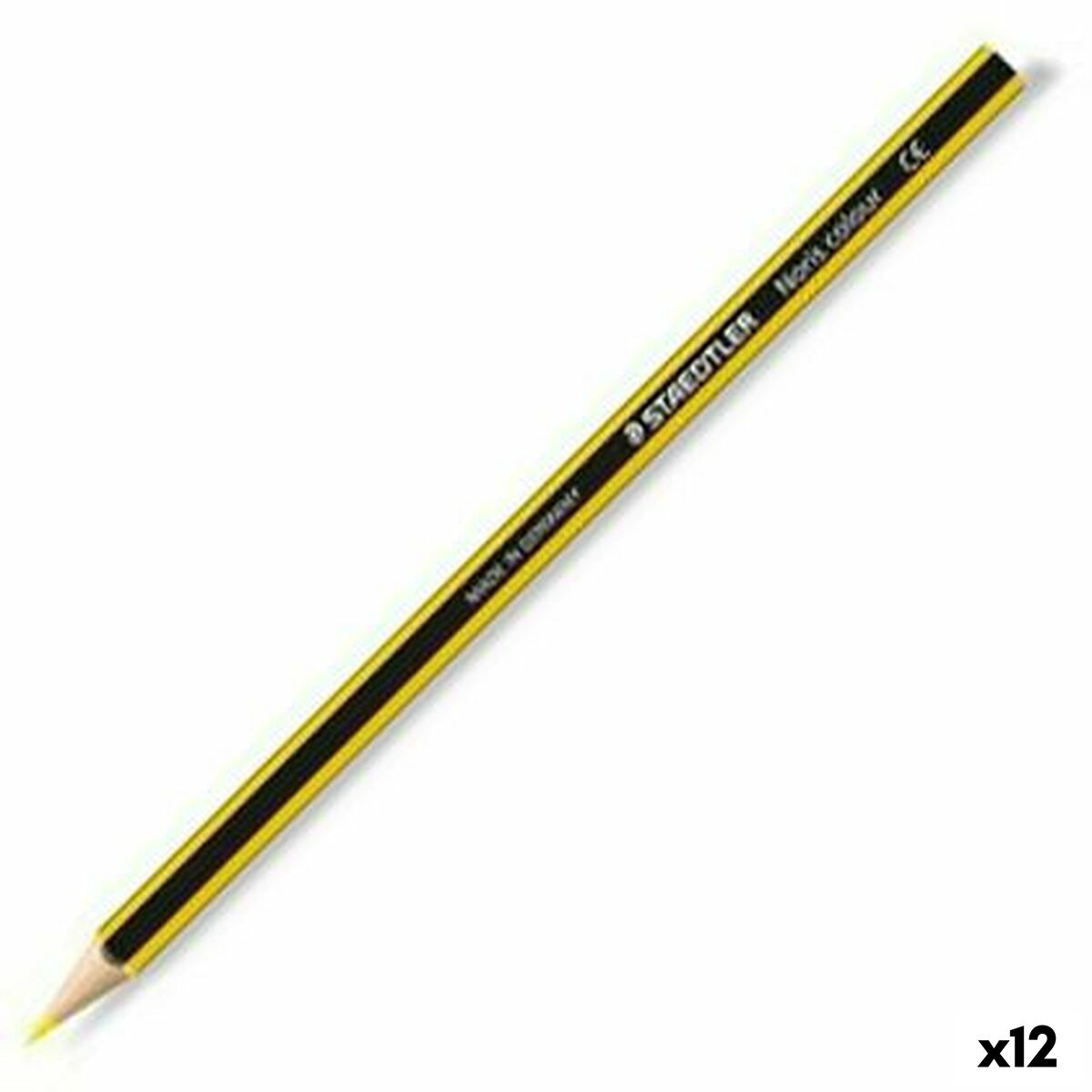 Χρωματιστά μολύβια Staedtler Wopex Κίτρινο (12 Μονάδες)