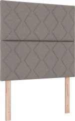 vidaXL κρεβάτι Box Spring με στρώμα Καφέ Μονό Ύφασμα