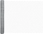 vidaXL Hexagon Φράχτης 0.8x50 μ Γαλβανισμένος Χάλυβας