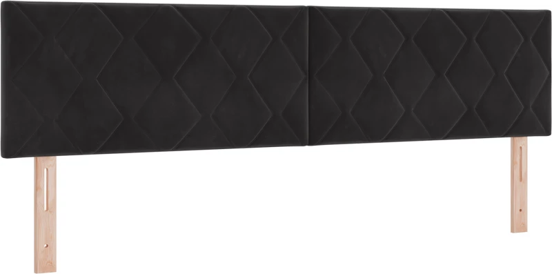 vidaXL Κρεβάτι με Στρώμα Μαύρο 180x200 εκ σε Βελούδο