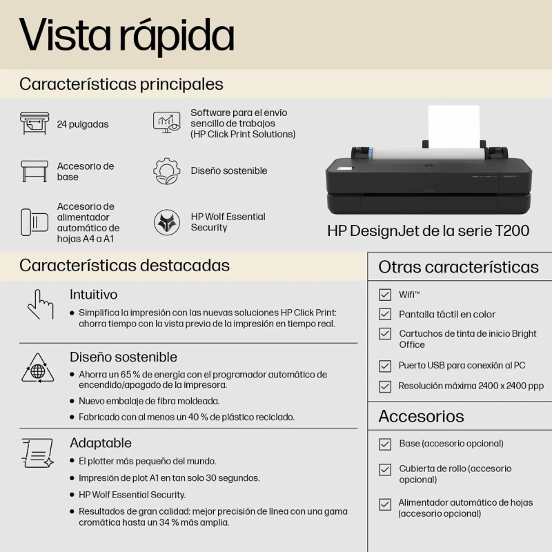 Σχεδιογράφος HP DesignJet T250