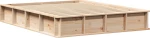 vidaXL Κρεβάτι με αποθηκευτικό χώρο - 150 x 200 εκ, Στερεό πεύκο