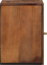 vidaXL Ντουλάπα Μπάνιου 38x33x48 εκ. Μασίφ Ξύλο Μάνγκο