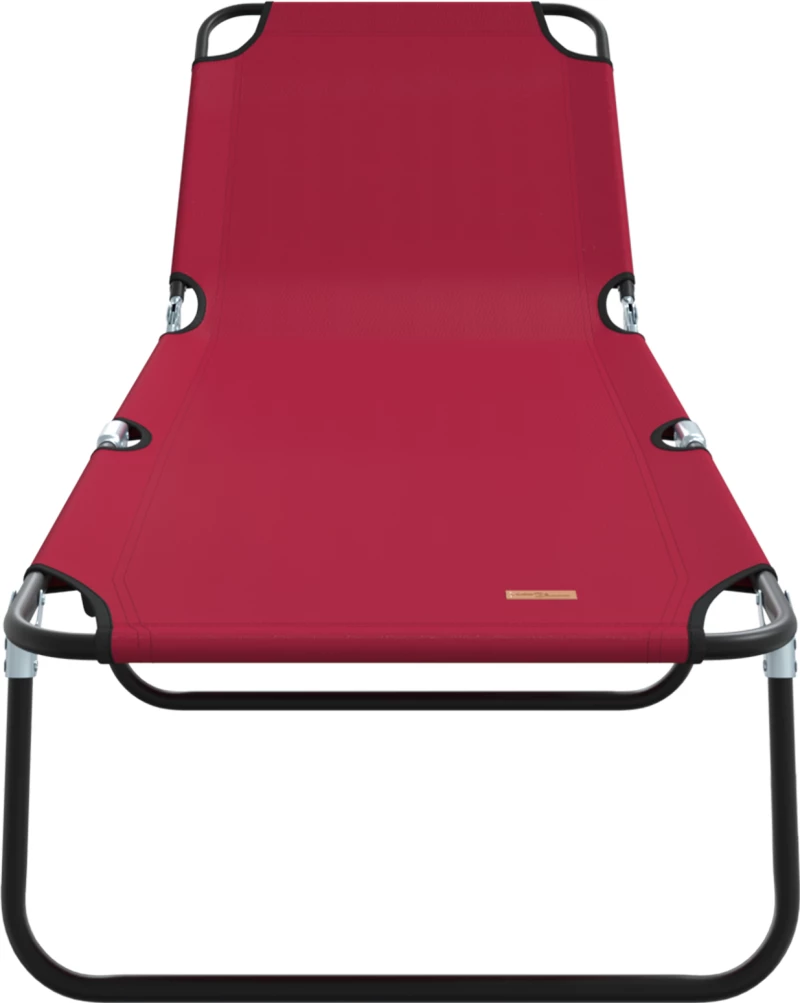 vidaXL Πτυσσόμενη Ξαπλώστρα Φορητή Κόκκινη 600D Oxford Fabric