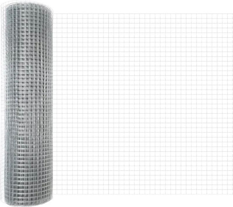 vidaXL Γαλβανισμένος Ατσάλινος Φράκτης 0.4x50 μ