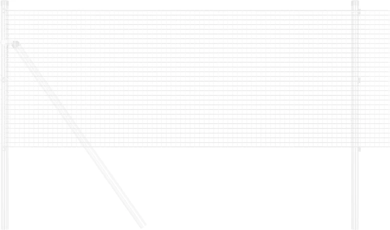 vidaXL Γαλβανισμένος Ατσάλινος Φράκτης 0.4x50 μ