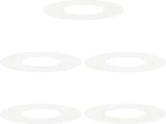 vidaXL Πλαστική Γλάστρα Λευκή Πλαστικό Μεγάλη Πλαστική Γλάστρα Γύρος