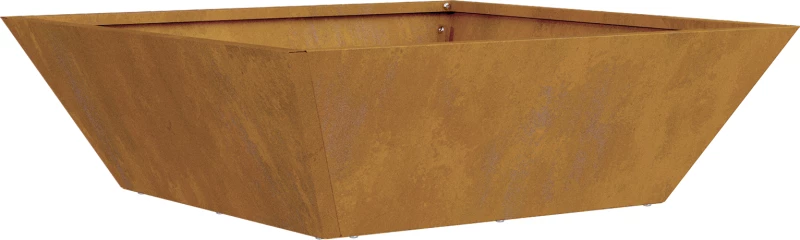 vidaXL Μεταλλική Γλάστρα Ατσάλι 50 x 50 x 15 cm Διακοσμητικά Ένθετα
