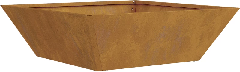 vidaXL Μεταλλική Γλάστρα Ατσάλι 50 x 50 x 15 cm Διακοσμητικά Ένθετα