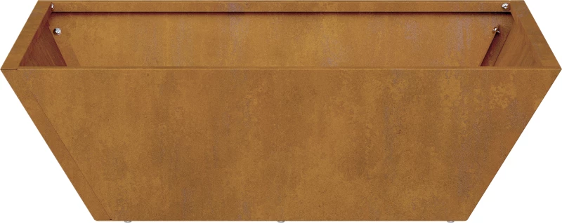 vidaXL Μεταλλική Γλάστρα Ατσάλι 50 x 50 x 15 cm Διακοσμητικά Ένθετα