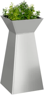 vidaXL Στήλη Γλάστρας Γαλβανισμένο ατσάλι 35 x 35 x 73 εκ.