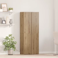 vidaXL ντουλάπι γραφείου Σετ 2 Καρυδιά Επεξεργασμένο ξύλο