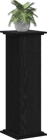 vidaXL Βάση Φυτών Μαύρο Δρυ 33x33x100 εκ.