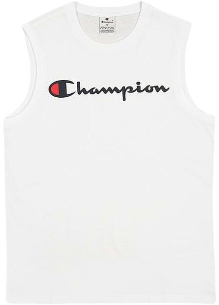 Αμάνικο Ανδρικό Mπλουζάκι Champion CHAMPION TANK 220778 Λευκό