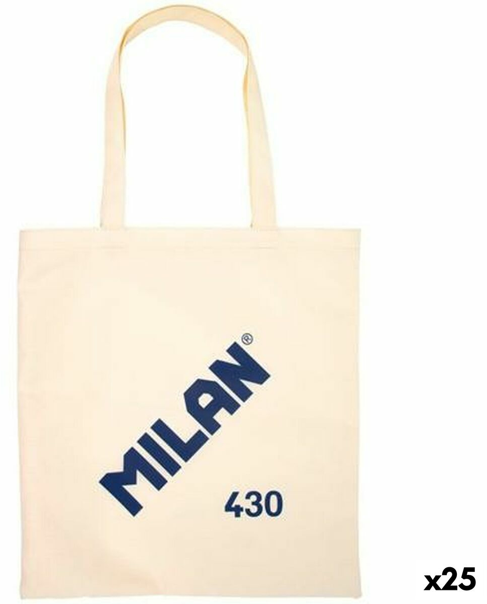 Υφασμάτινη τσάντα Milan 1918 Μπεζ 41 x 38 x 0,5 cm (25 Μονάδες)