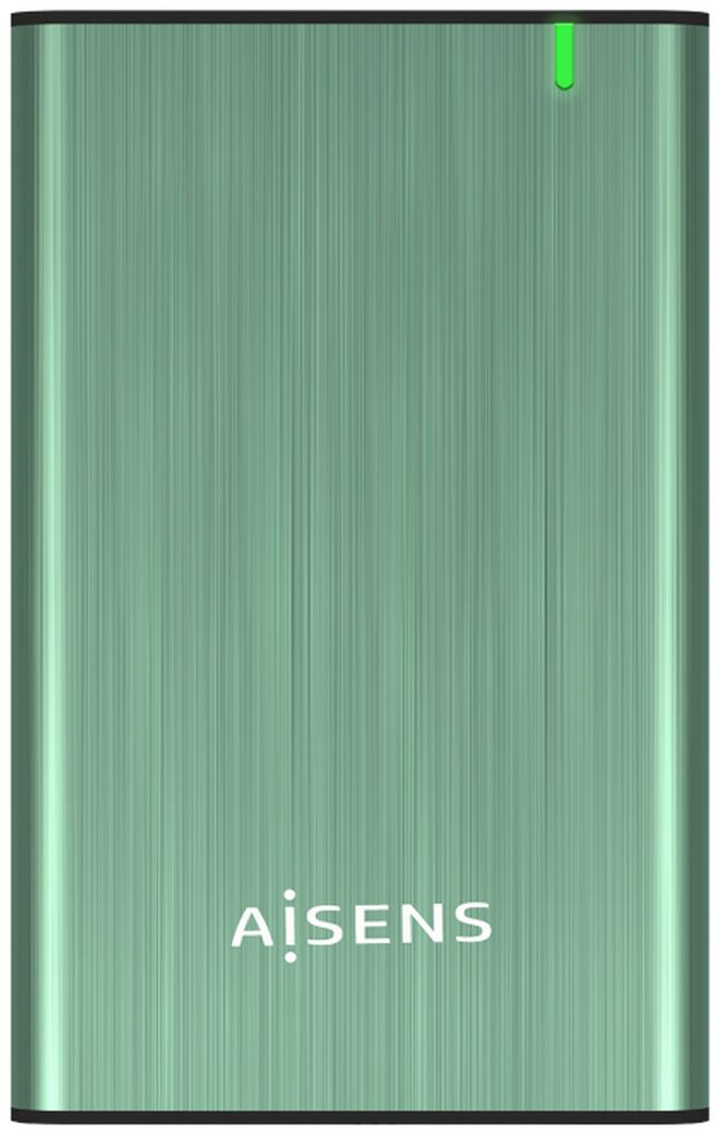 Θήκη Σκληρού Δίσκου Aisens ASE-2525SGN USB Πράσινο USB-C Micro USB B USB 3.2