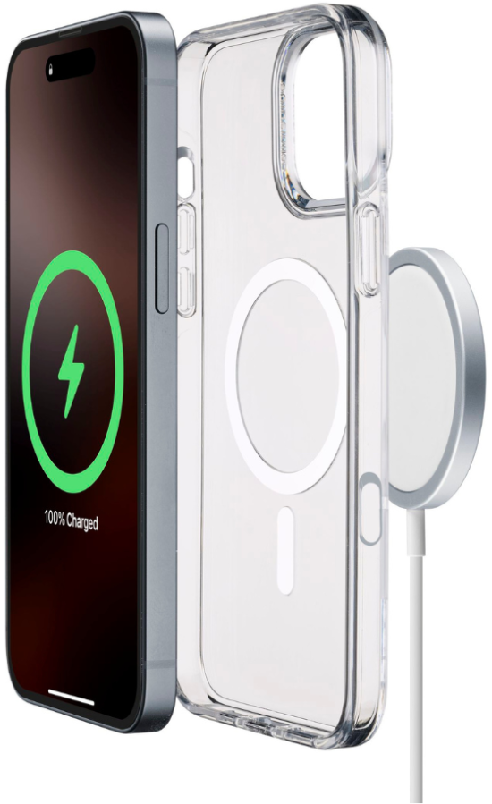 Cellular Line 482823 Μαγνητική Θήκη Κινητού Για Magsafe Φορτιστή Iphone 16 Pro Max Διαφανής