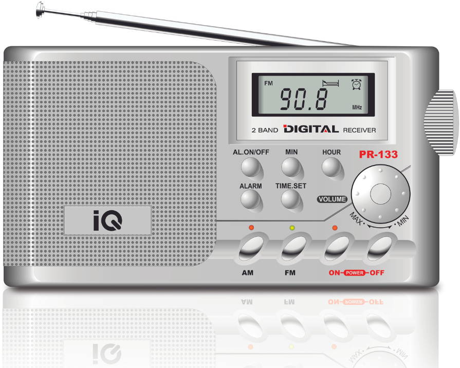Iq Ψηφιακό Ραδιόφωνο Pr-133 Silver