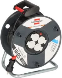 Brennenstuhl Garant Μπαλαντέζα 4 Θέσεων με Καλώδιο 50m/ H05VV-F/ 3G1,5 Black (1205066) (BNN1205066)