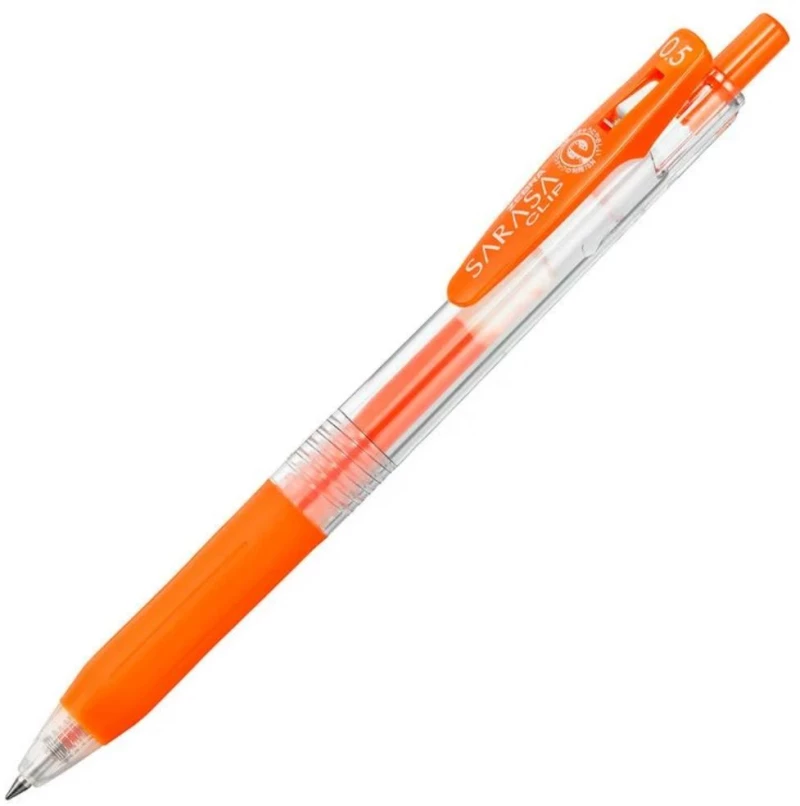 Zebra Sarasa Clip 0.5 Gel Pen Orange (ZB-35133) (ZEB35133)