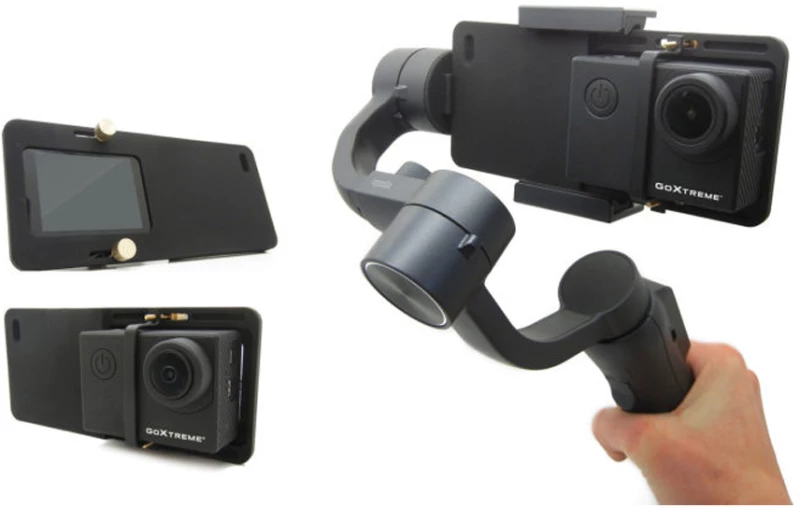 GOXTREME 2-IN-1 3-AXIS DUAL GIMBAL GX4 WITH TRACKER FOR SMARTPHONES/ACTION CAMERAS
