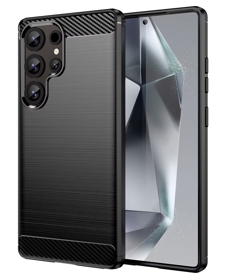 POWERTECH Θήκη Carbon MOB-2010 για Samsung S25 Ultra, μαύρη