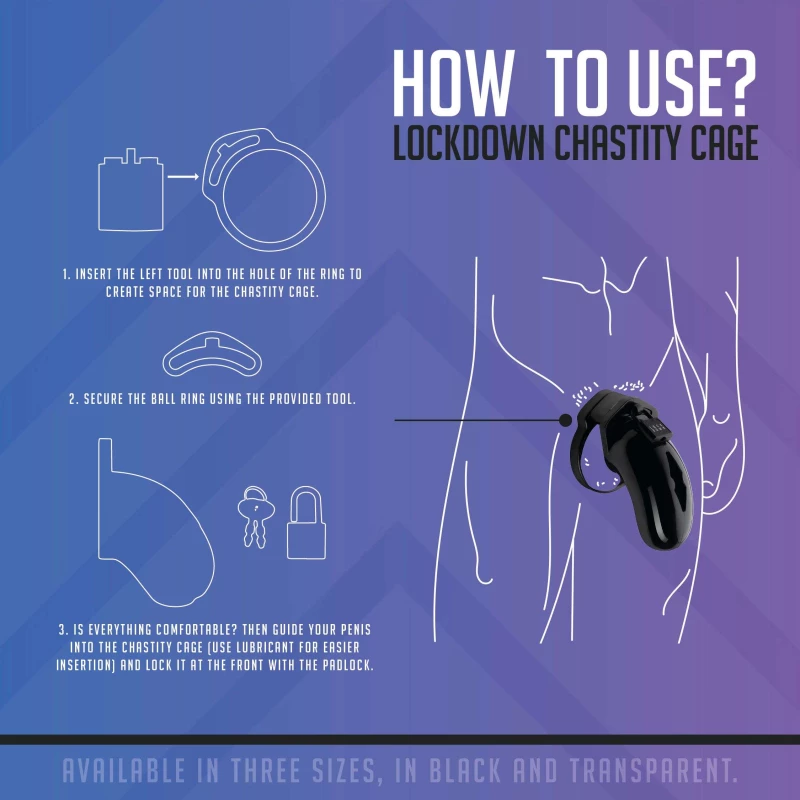Chastity Cage Clear Small | Lockdown