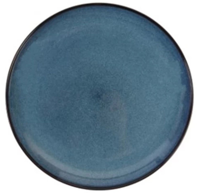 Πιατέλα Σερβιρίσματος Στρογγυλή PortoFino 25.052.05 Φ32cm Blue Cryspo Trio Πηλός