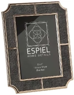 Κορνίζα FAM742 13x18cm Grey Espiel Μέταλλο,Ύφασμα