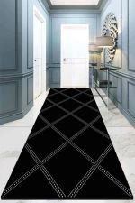 Χαλί Dotted Line 908CHL1374 Black-White Conceptum Hypnose 80X300cm