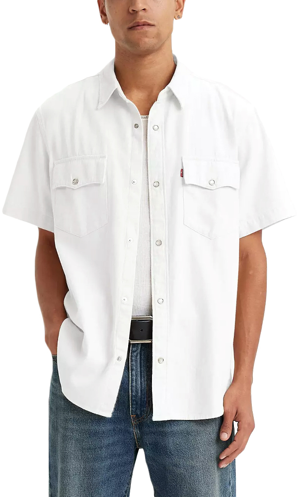 LEVI'S DENIM WESTERN NEWMAN SHORTSLEEVE RELAXED FIT SHIRT MEN LEVI'S ΕΚΡΟΥ (A5722-0004)