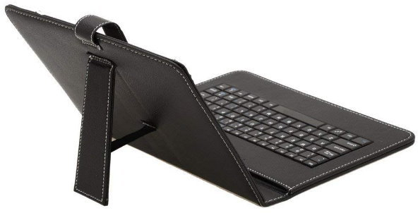ELEMENT TAB-200  Δερμάτινη Θήκη με Πληκτρολόγιο για Tablet 9.7” (Μαύρο)