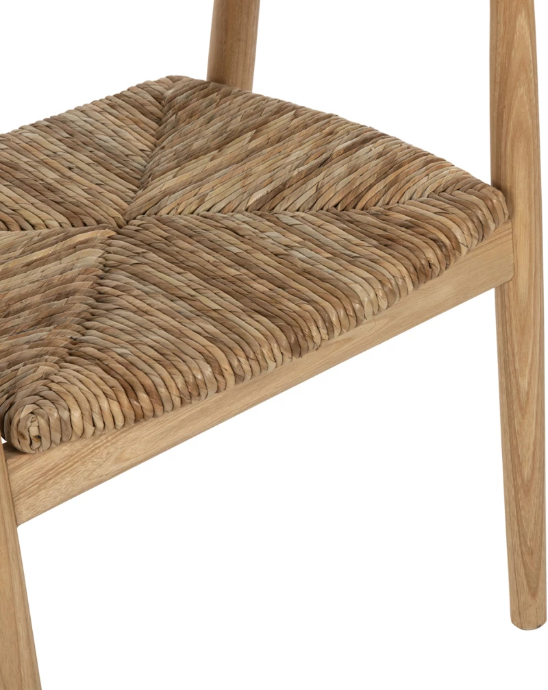 AP Καρέκλα ξύλινη με ψάθα κάθισμα Valta 58x54x80cm 991516