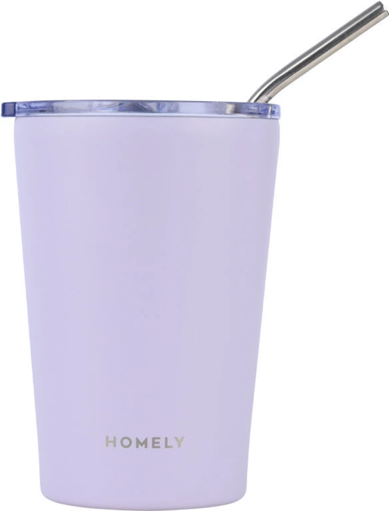 HOMELY ΘΕΡΜΟΣ MUG 400ml LAVENDER FOG 01-32654