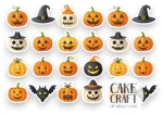 Βρώσιμα σχέδια Halloween v1 - 24τμχ